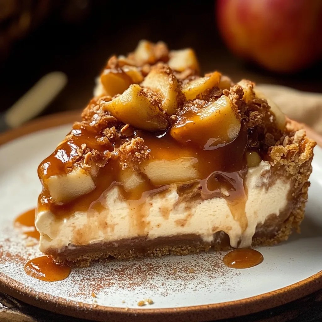 Salted Caramel Apple Pie Cheesecake