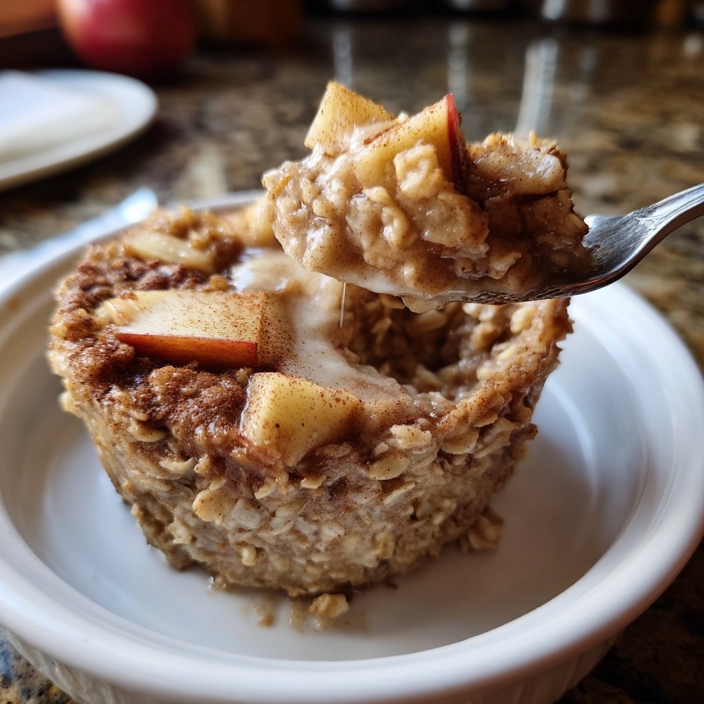 Healthy Baked Apple Oatmeal