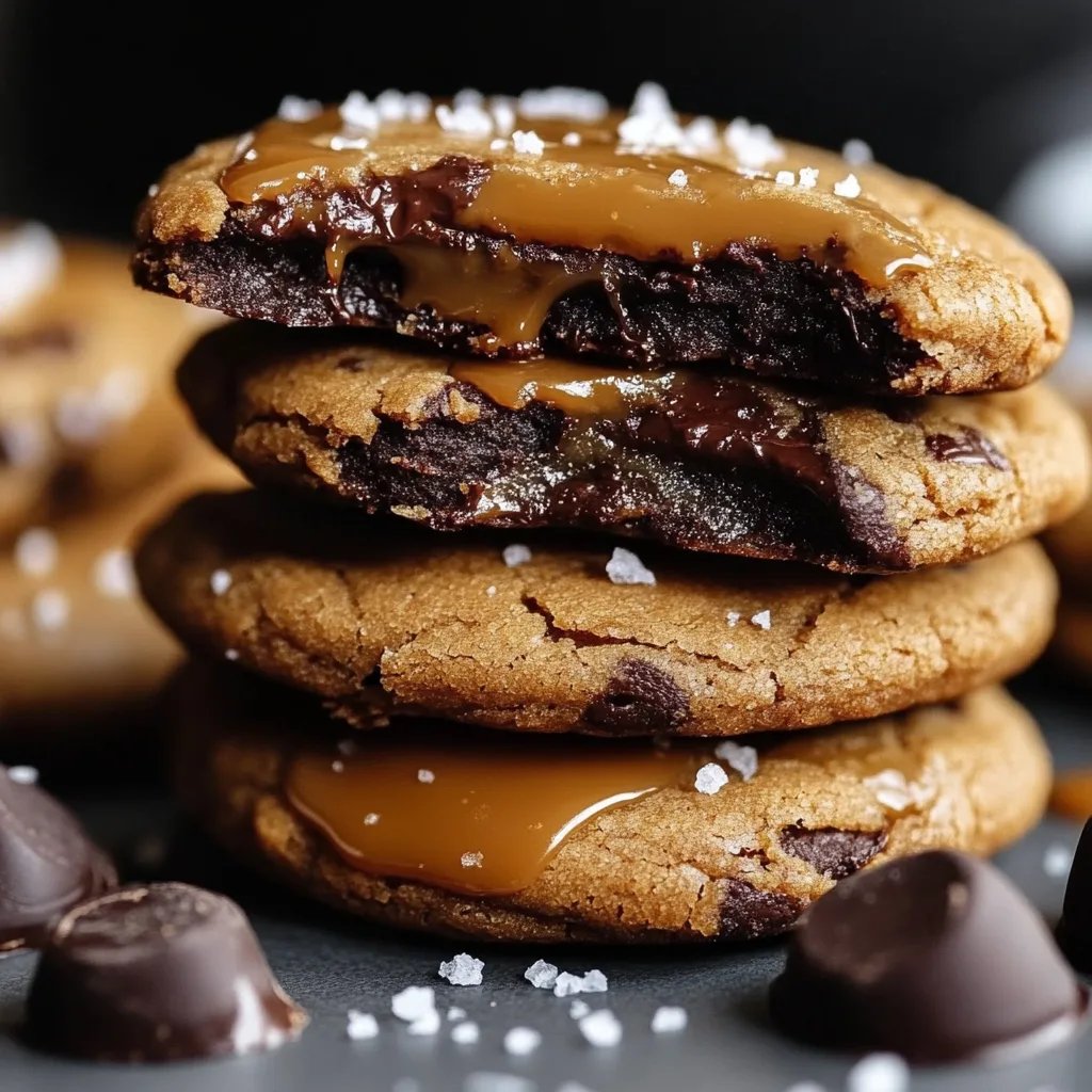Salted Caramel Chocolate Cookies