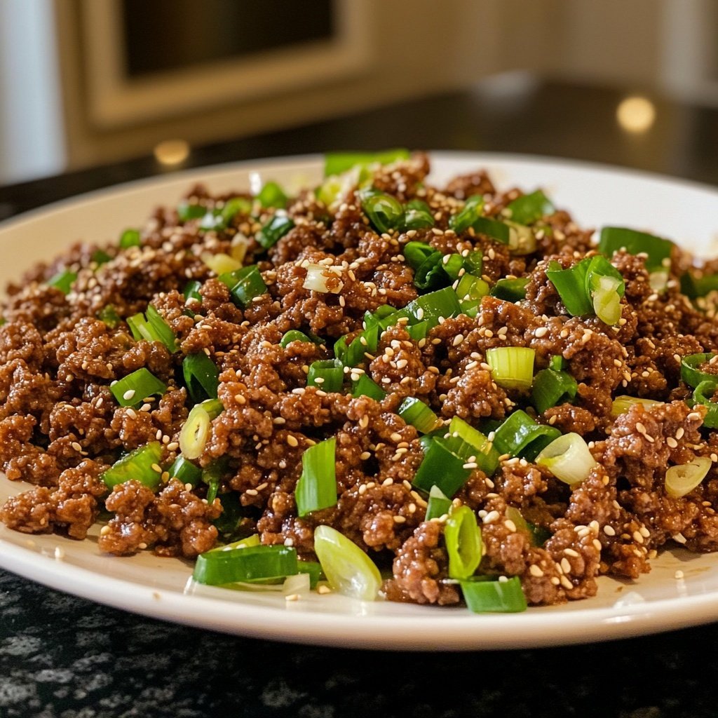 Quick Easy Korean Ground Beef Bowl