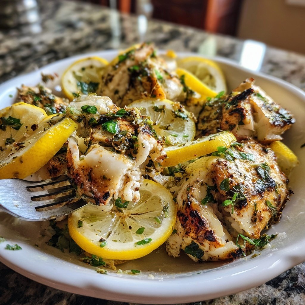 Healthy & Light Lemon Grilled Fish Plate