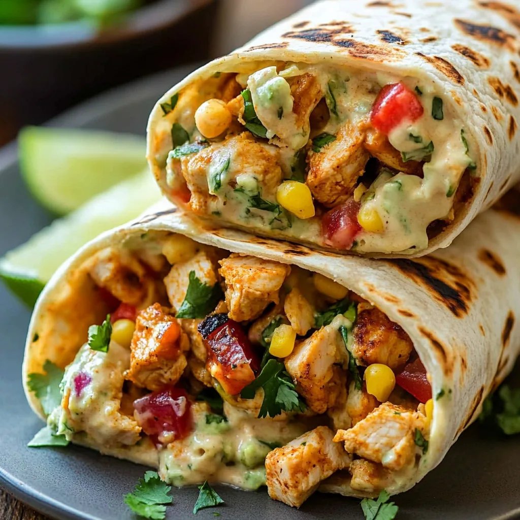 Chipotle Ranch Grilled Chicken Burrito Recipe