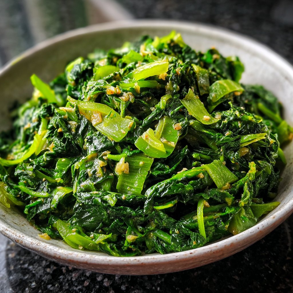 Jamaican Callaloo with Garlic