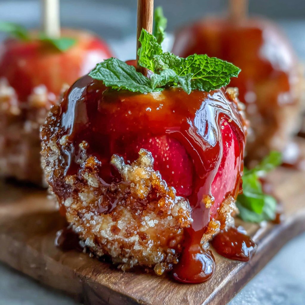 Classic Candy Apples With Sugar Coating